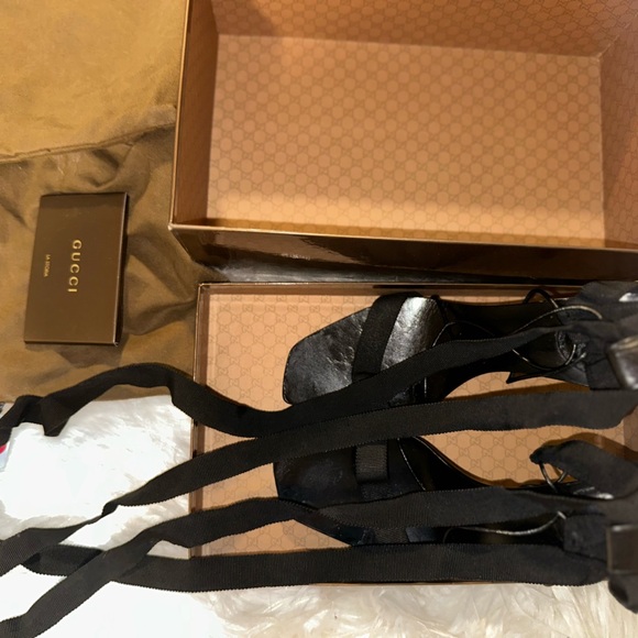 Gucci Black Strappy Heels - Picture 13 of 16